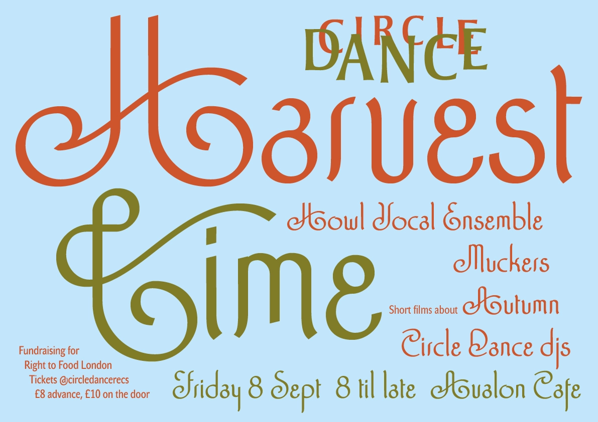 Circle Dance gig poster September 2023