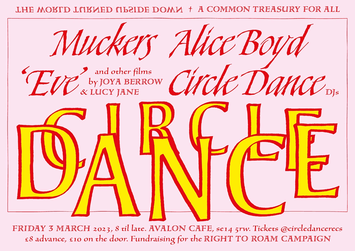 Circle Dance gig poster March 2023