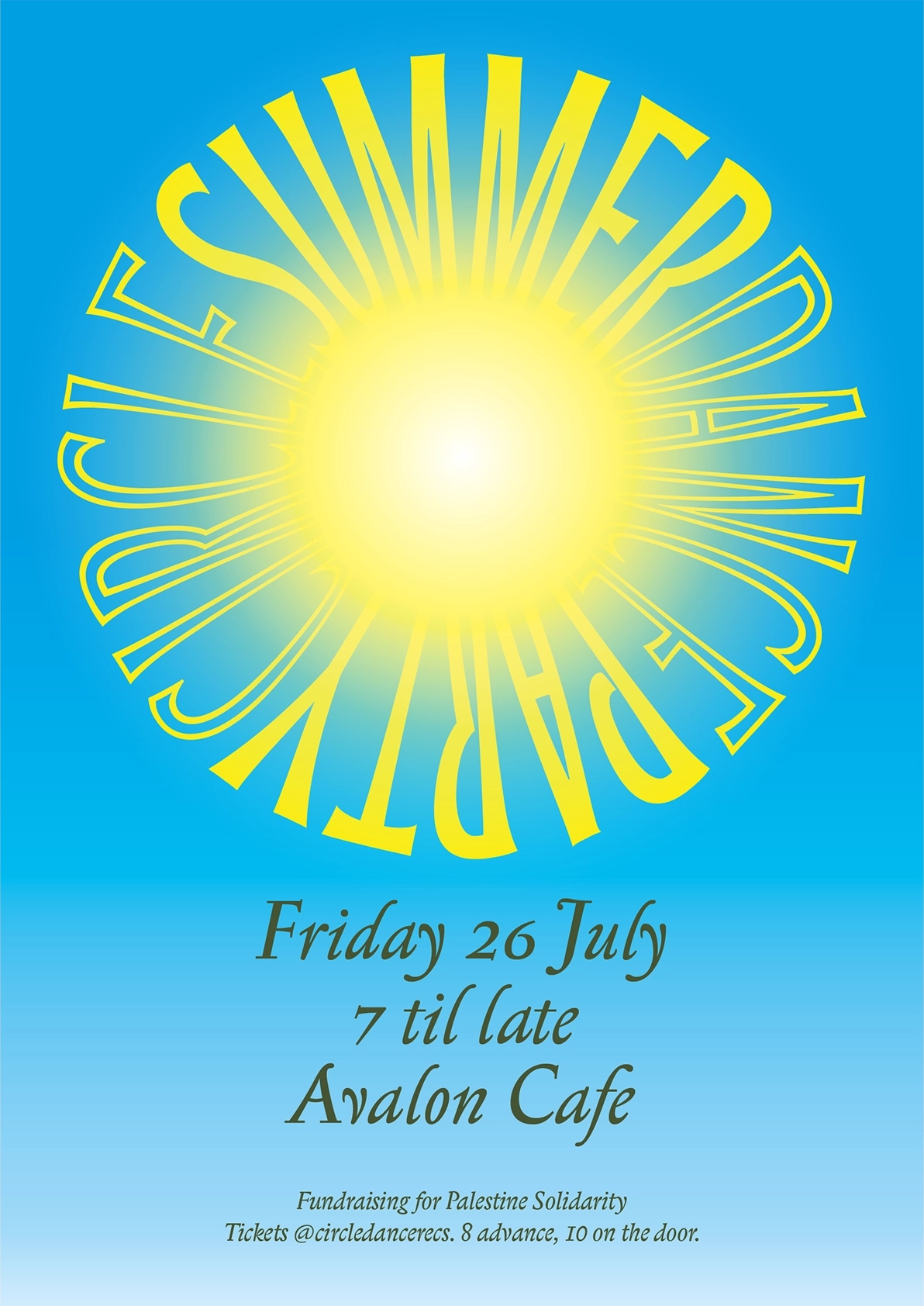 Circle Dance gig poster July 2024