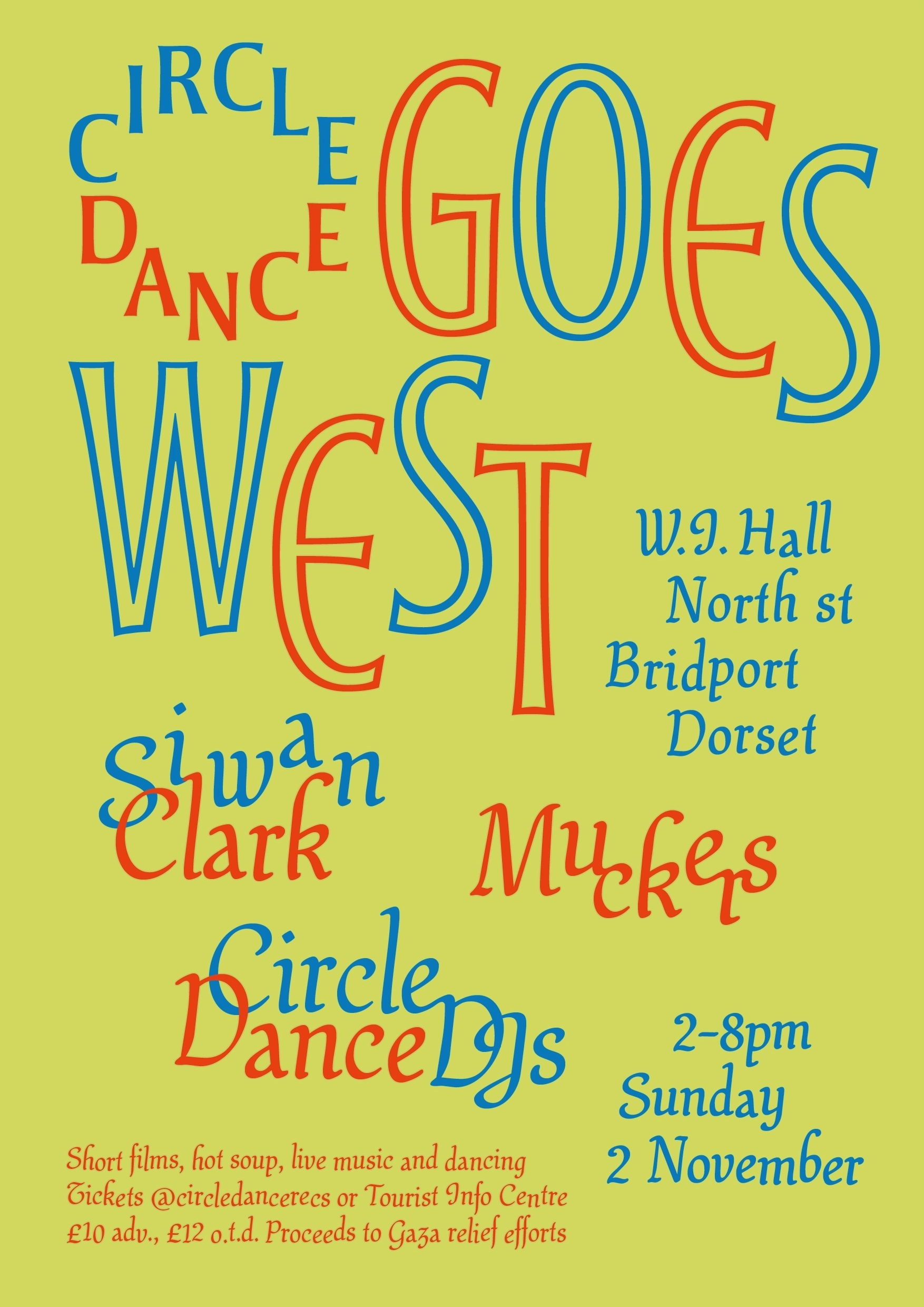 Circle Dance gig poster Autumn 2025