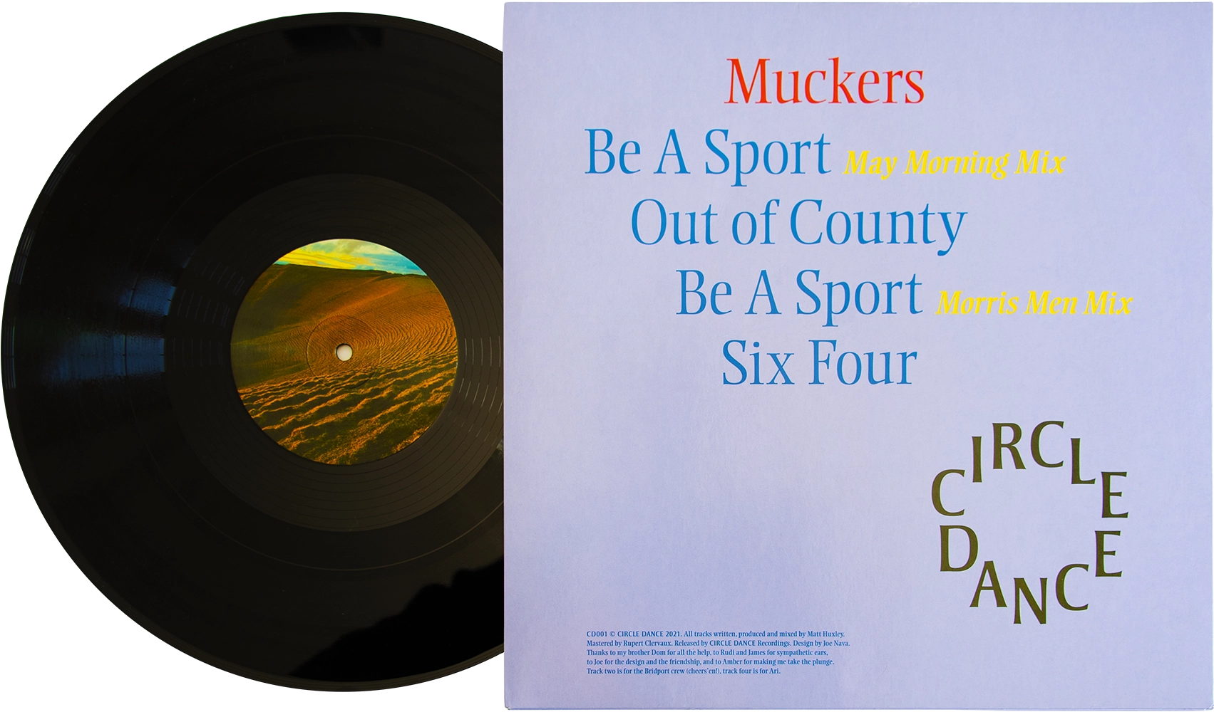 Rear Cover of Muckers, Out of County, vinyl release